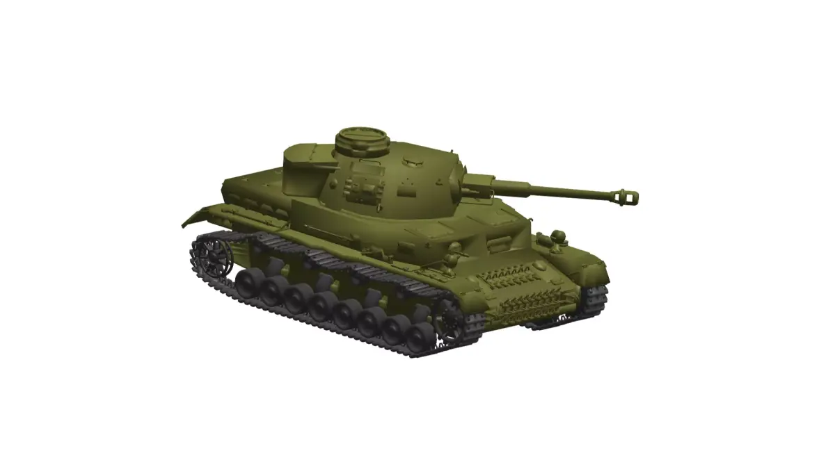 German tank Panzerkampfwagen IV 3D model purchase