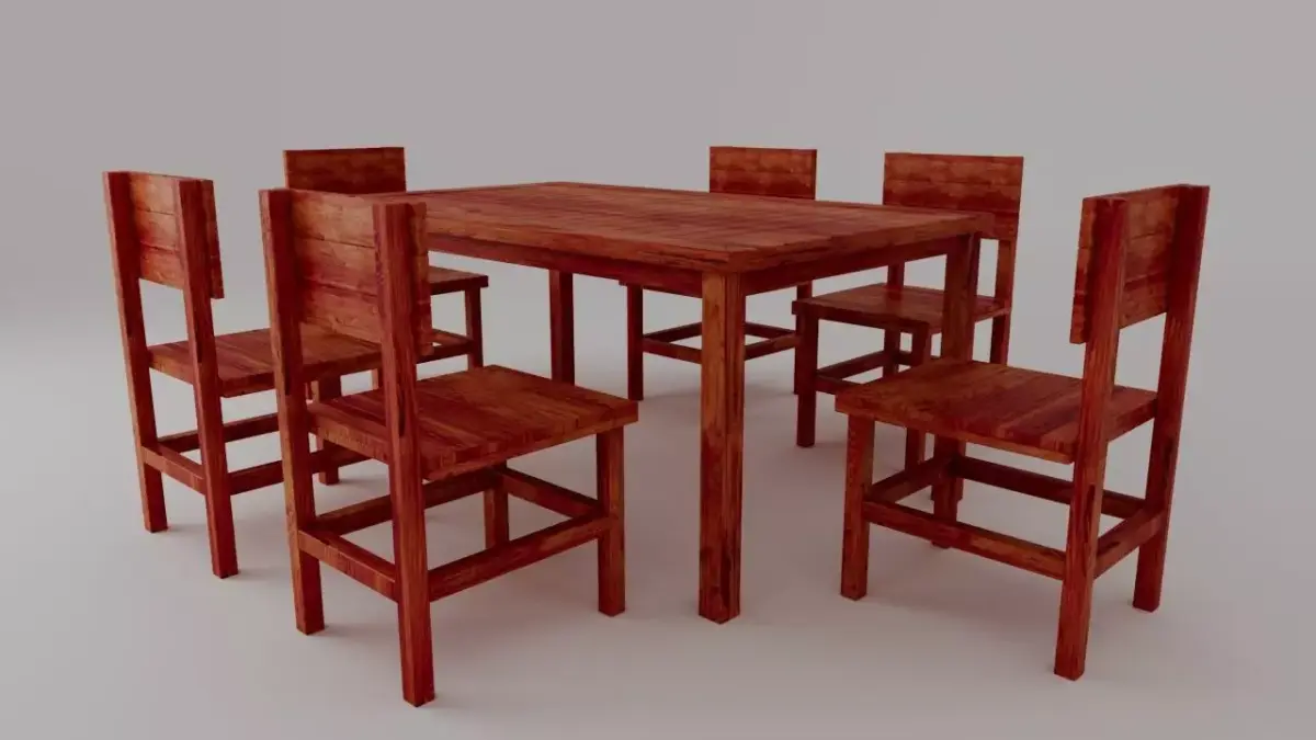 Outdoor Table and Chair Free 3D model