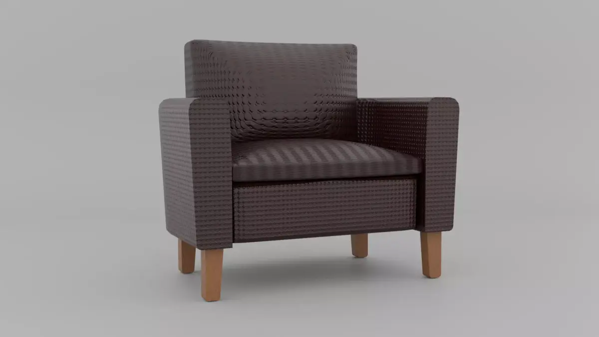 Leather armchair Free 3D model