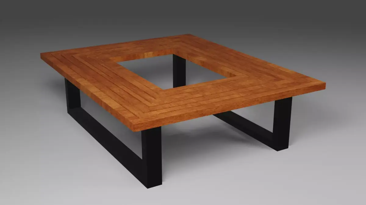 Garden Bench Low-poly 3D model shop