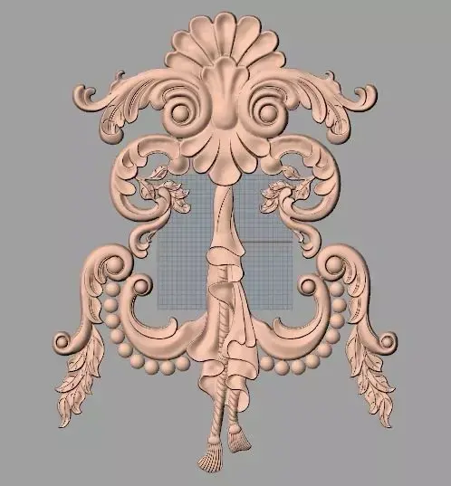 European furniture 3D relief models for CNC wood engraving E172 3D model