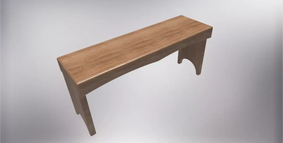 5 board benchwith plans 3D model