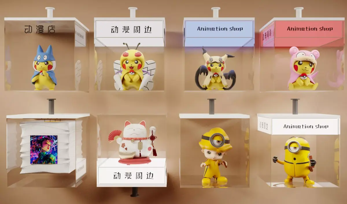 Anime figures  Anime collectibles 3D model