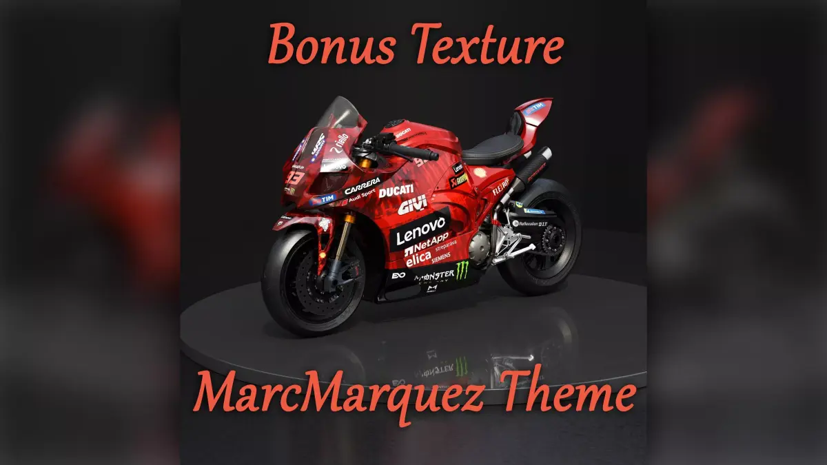 Superbike Motorcycle Sportbike with Bonus Texture Marc Marquez 3D model