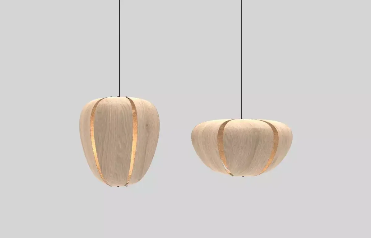 Veneer Pendant Lamp 2 Free 3D model