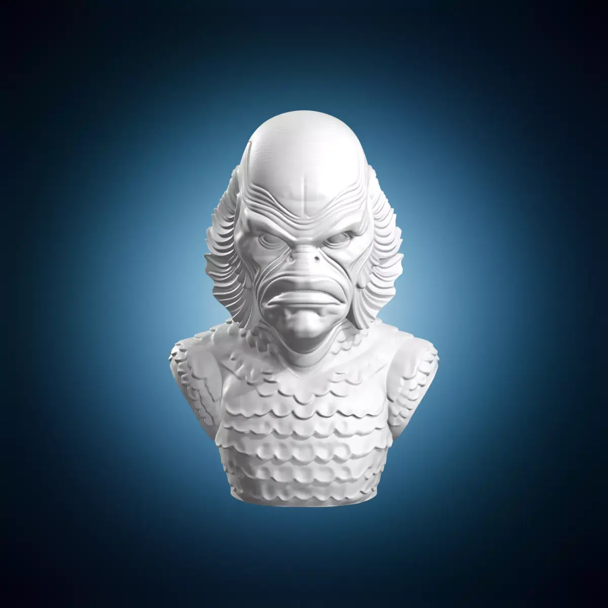 Creature from the Lagoon Bust 3D print model