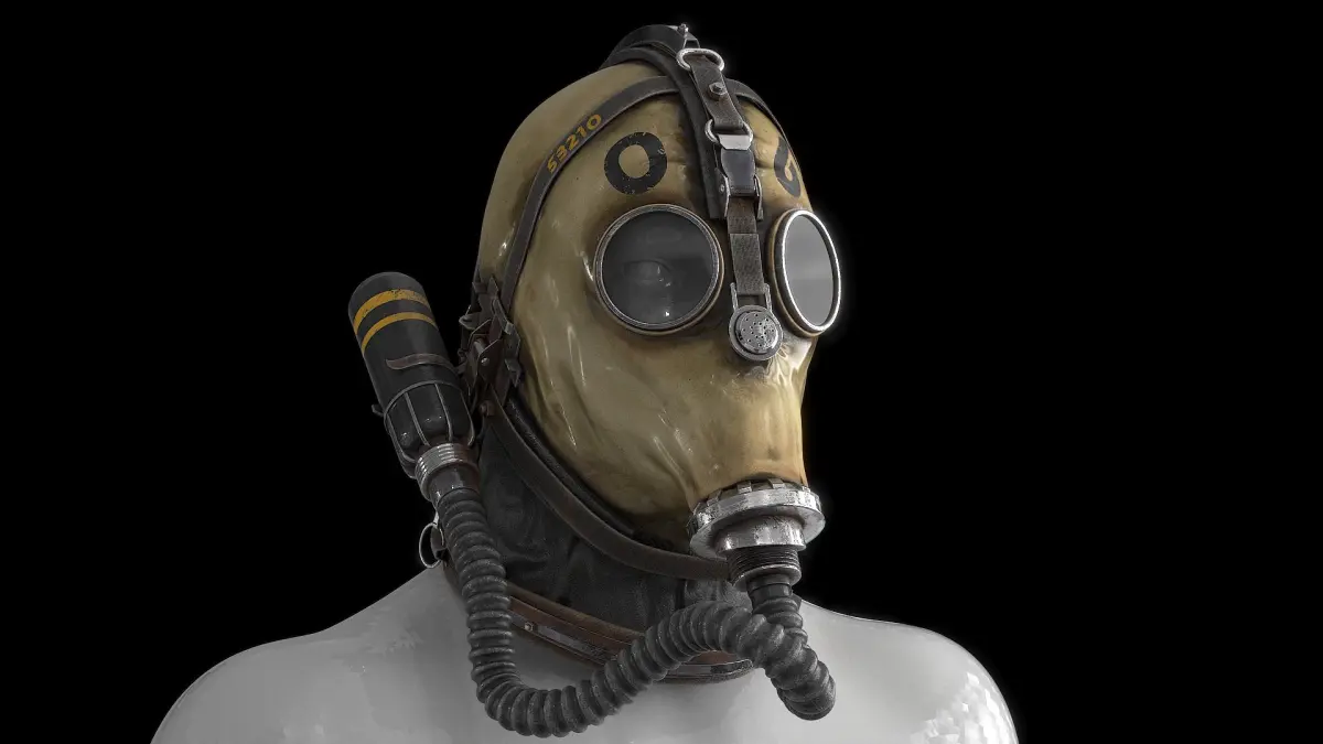 Postapocaliptico Gas Mask 3D model
