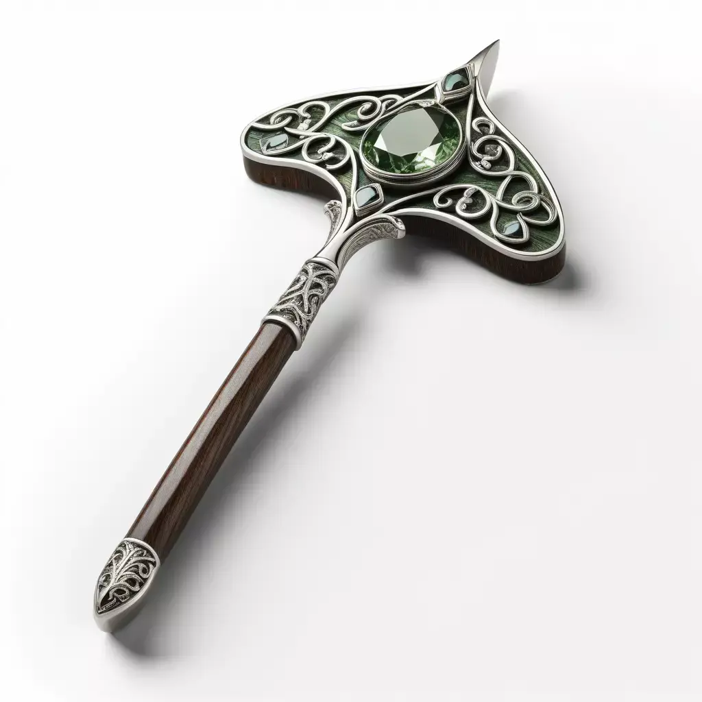 Fantasy Gemstone Ceremonial Axe 3D model