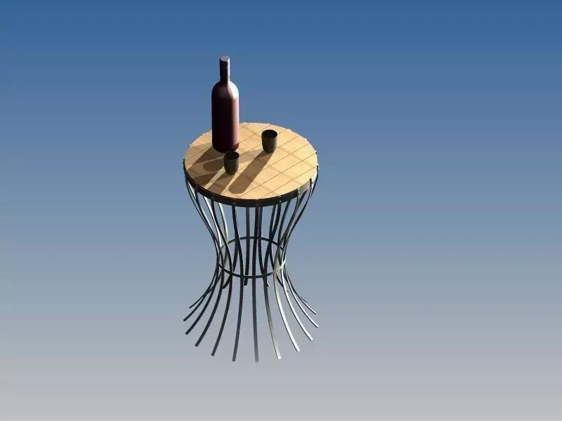 Garden Table Free 3D model