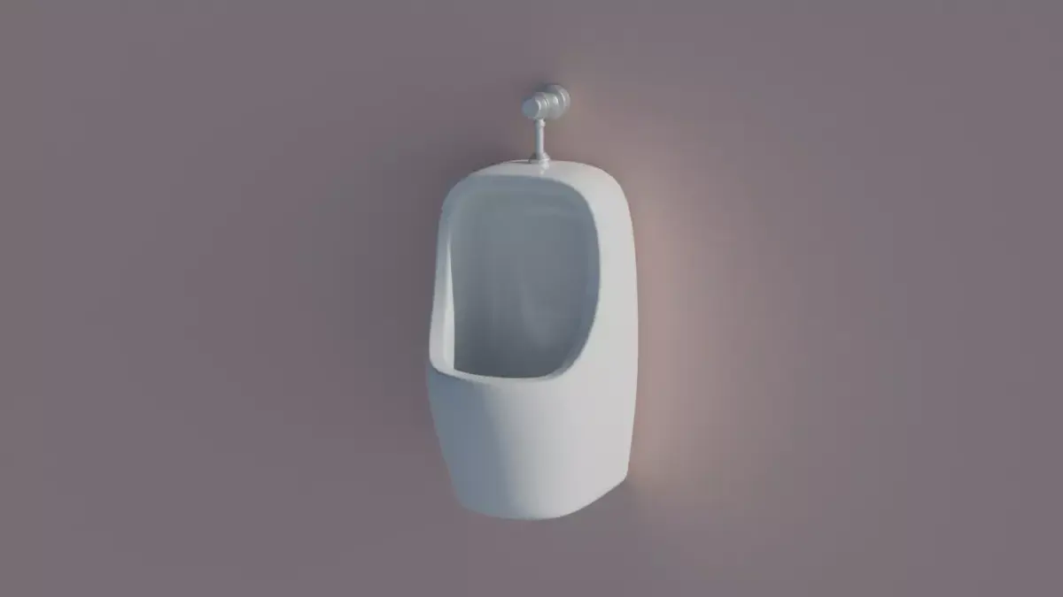 Urinal on wall Free 3D model purchase