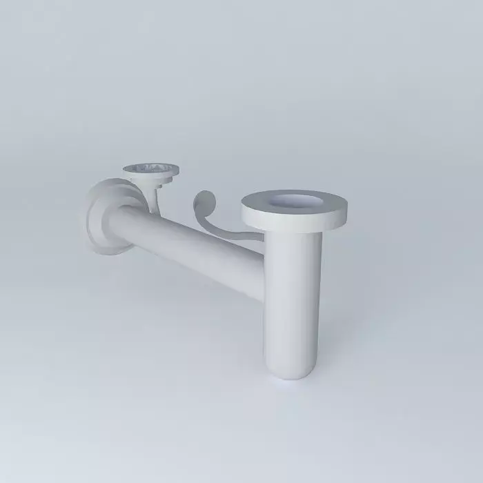 Kit bathroom sink with two faucets Free 3D model