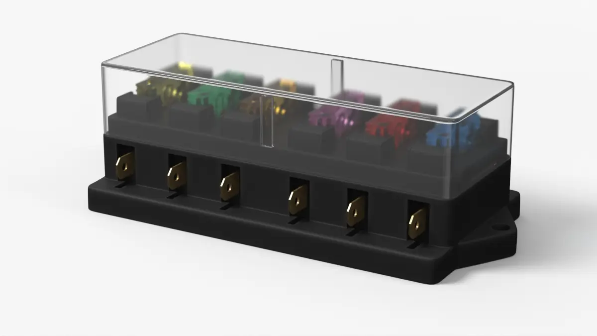 Vehicle Fuse Block Six Circuit 3D model