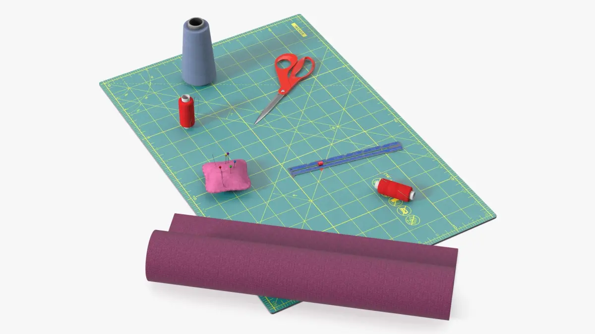 Tailor Workstation Set with Tools 3D model