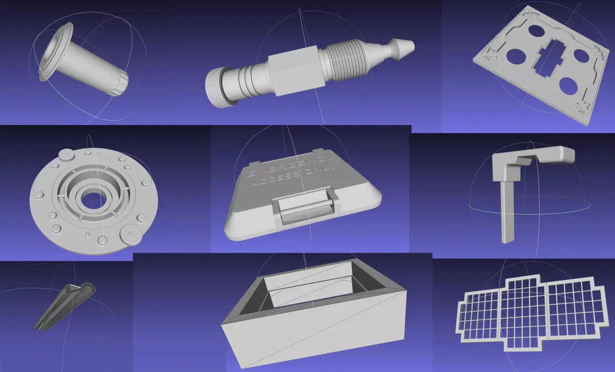 Alien Nostromo Self Destruct Pieces 3D print model