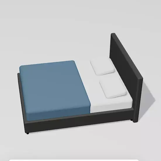 Modern Interior Furniture Kit Free low-poly 3D model