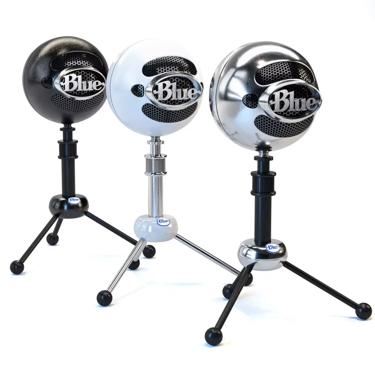 Snowball Blue Microphones  3D model