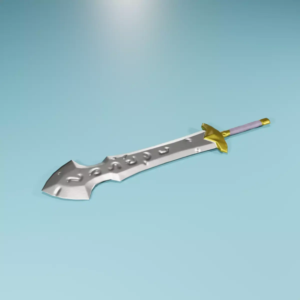 Executioners Sword game ready  Free low-poly 3D model
