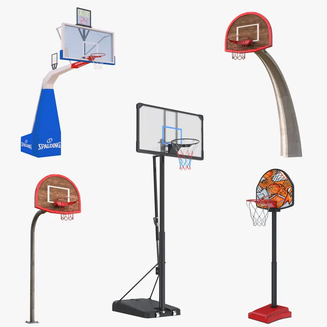 Basketball Hoops 3D Models Collection 4 3D model