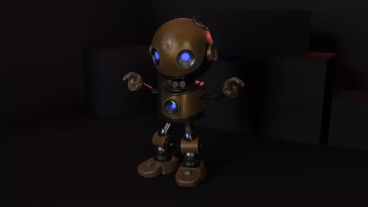 Cute Robot 3D model 11
