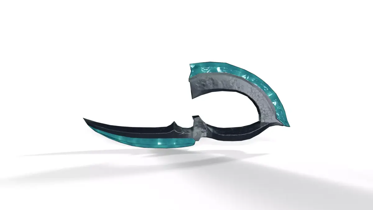 Sci-Fi Crystal Dagger Low-poly 3D model