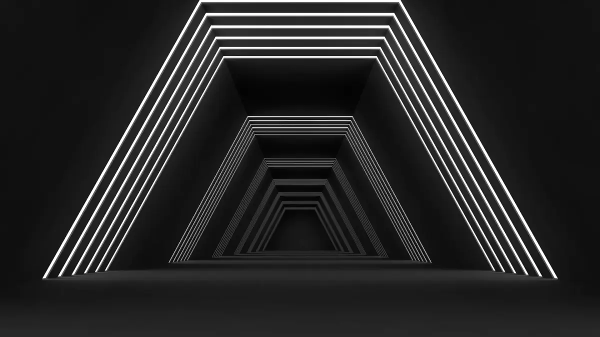 Low Poly Sci Fi Tunnel 3D model
