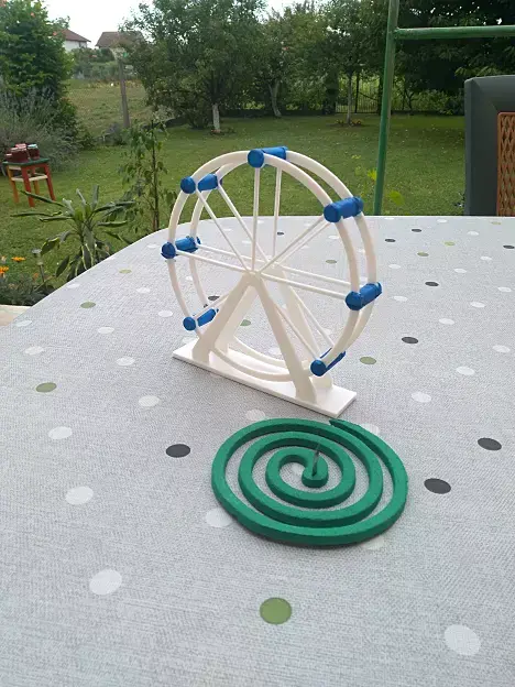 London eye mosquito coil holder 3D print model