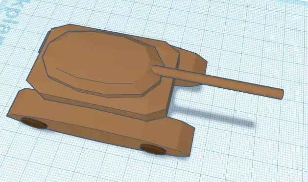 desert camo tank 3D model