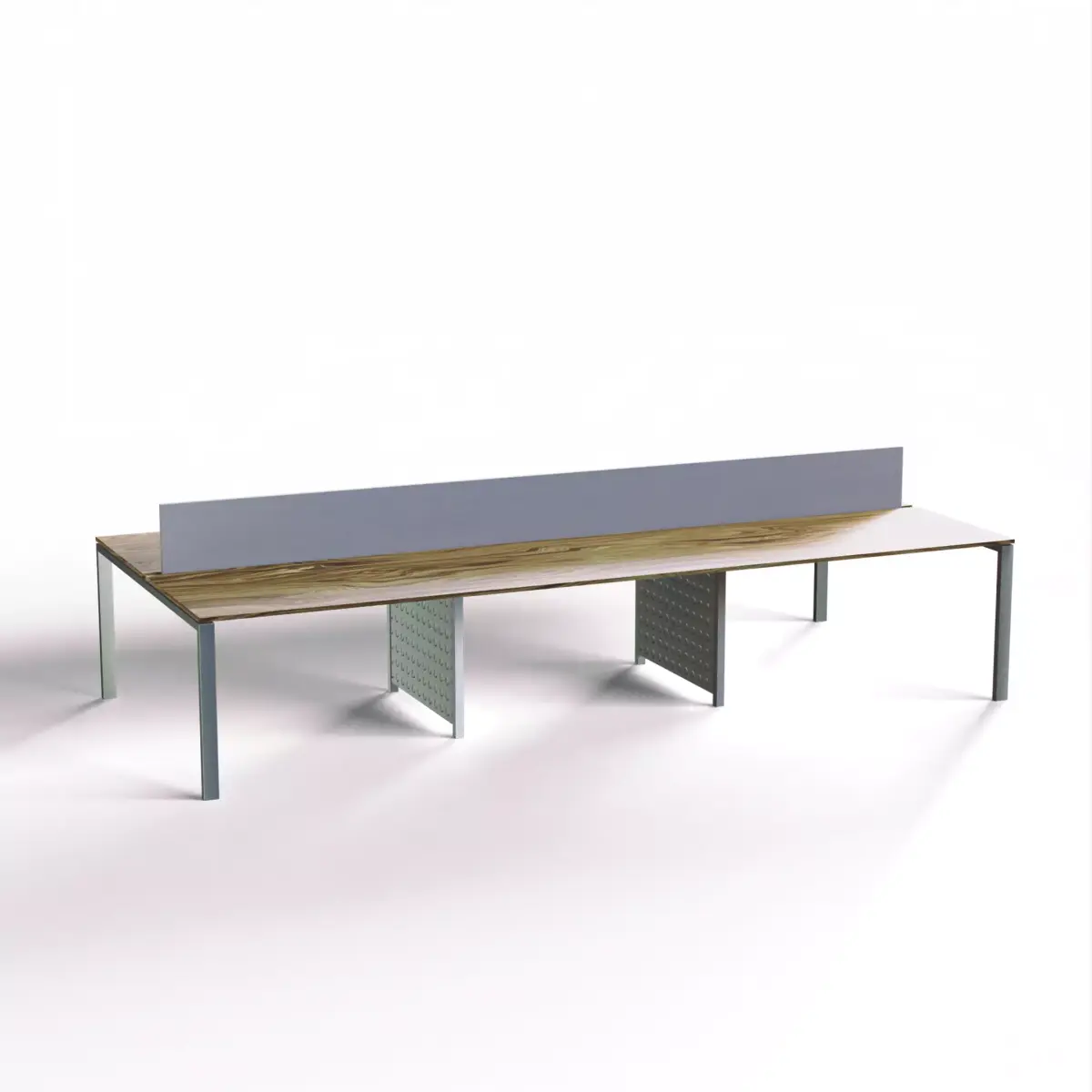 Shared Office Desk Free low-poly 3D model