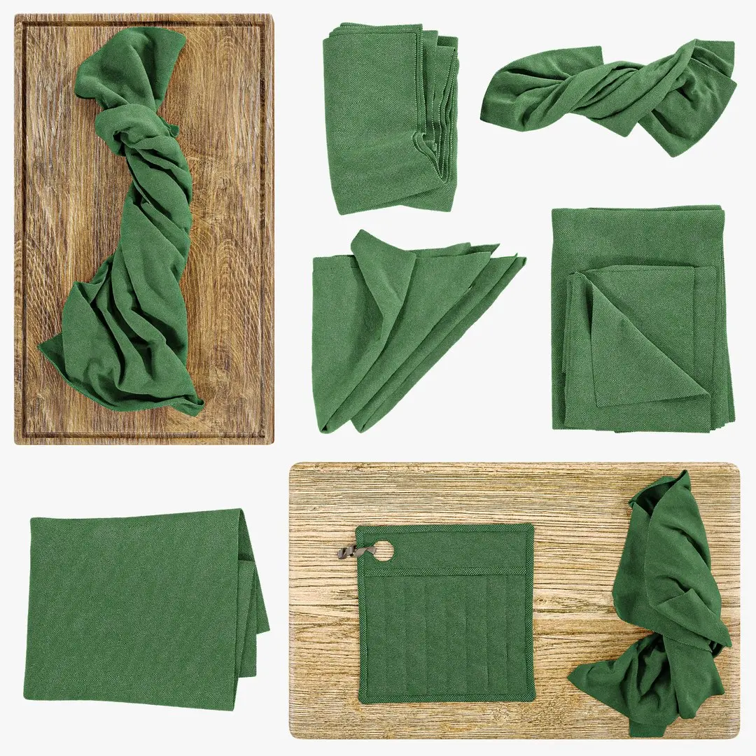 Towel set 04 3D model