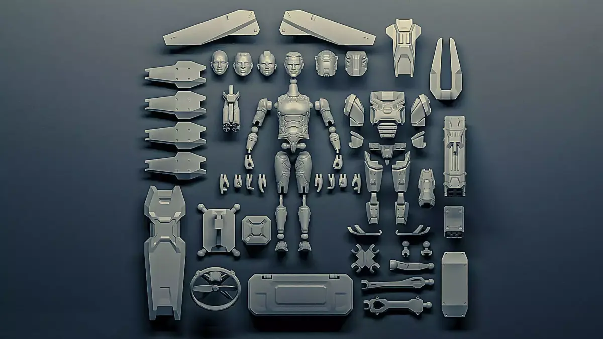Soldier Pack Action Figure 3D print model purchase