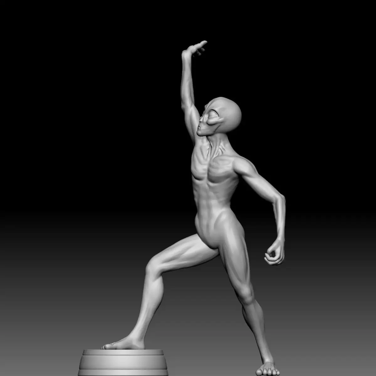 Alien Statue - 0170 3D print model