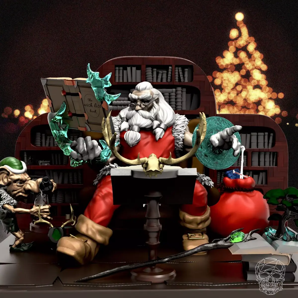 Magical Santa Claus 3D print model