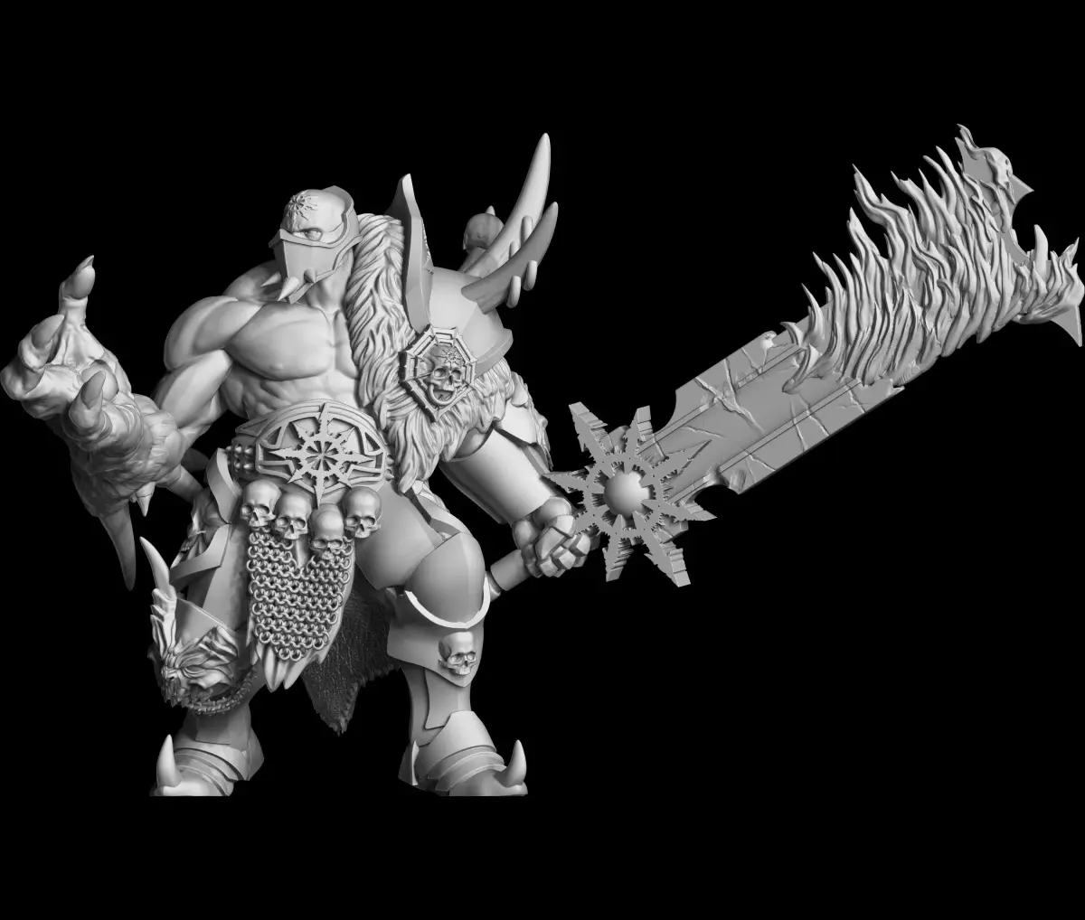 Nightmare warhammer figure 3D print model purchase