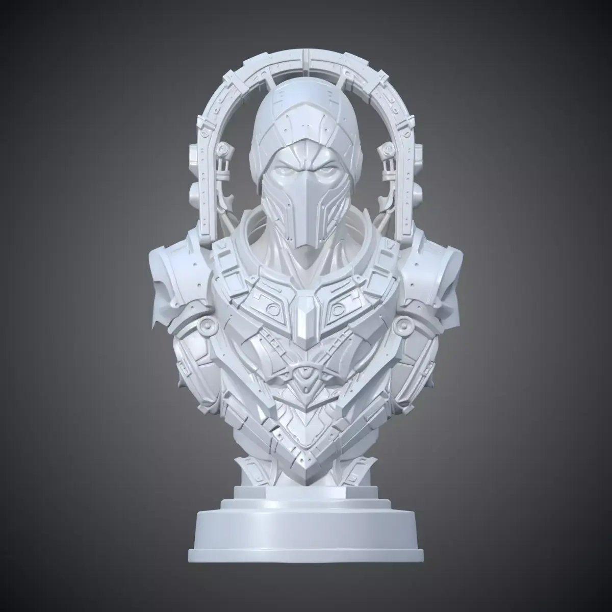 Cyberpunk Ninja Assassin Bust PM-446 3D print model