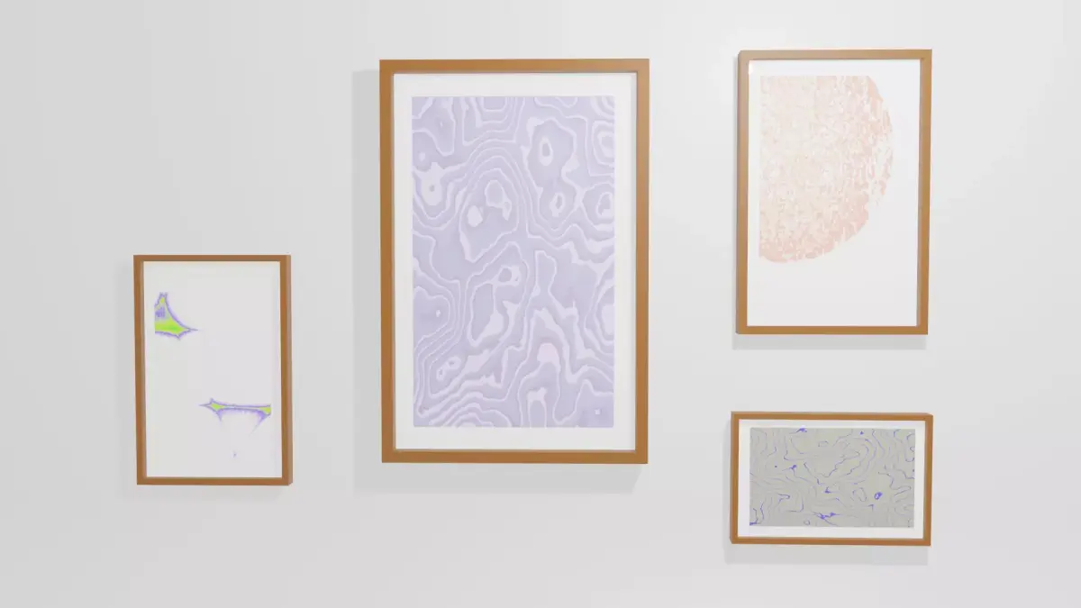 Procedural Abstract Paintings Free low-poly 3D model