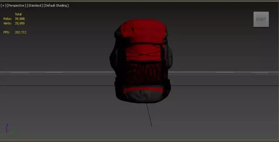 Game-Ready Low Poly Backpack Low-poly 3D model