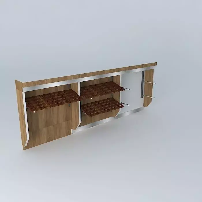 Kit413Panel Inclined Shelves By Alex Marques Free 3D model