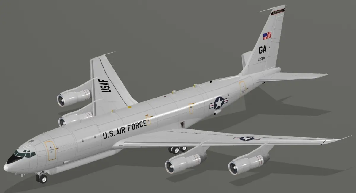 E-8C Joint STARS USAF 3D model