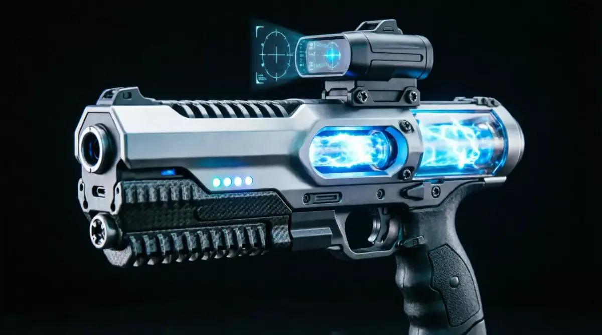 Cyberpunk Laser Pistol - Futuristic Weapon 3D Model Low-poly 3D model
