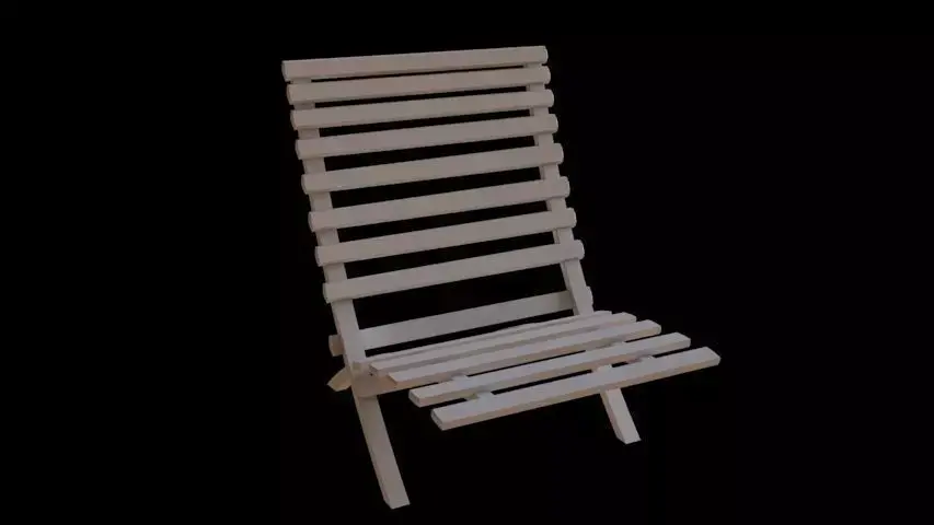 chair folding Free 3D model
