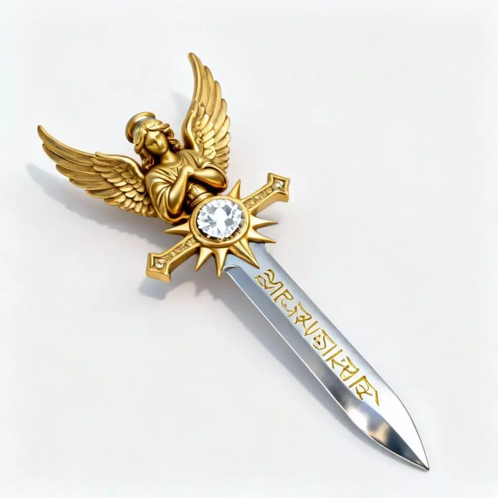 Divine Seraph Guardian Dagger 3D Model Low-poly 3D model