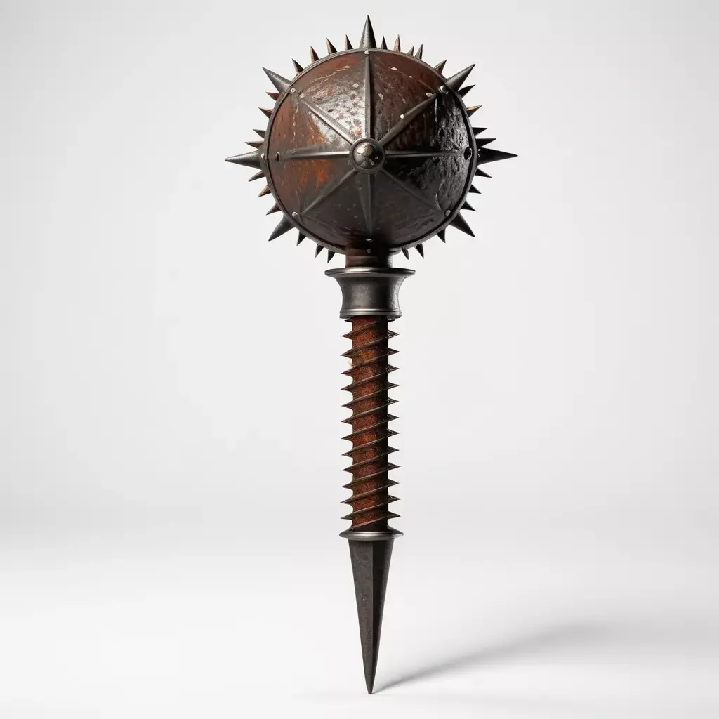 Rusty Medieval Mace 3D model