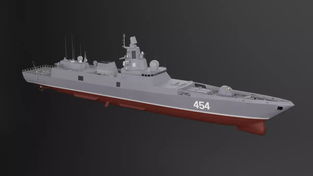 Admiral Gorshkov-class Frigate Project 22350 3D model