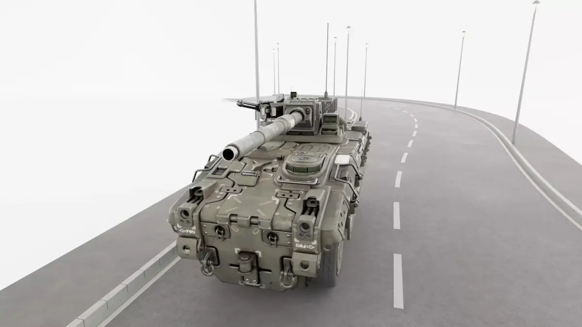 light tank Low-poly 3D model purchase