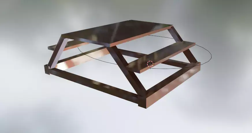 outdoor table lunchtime table 3D print model