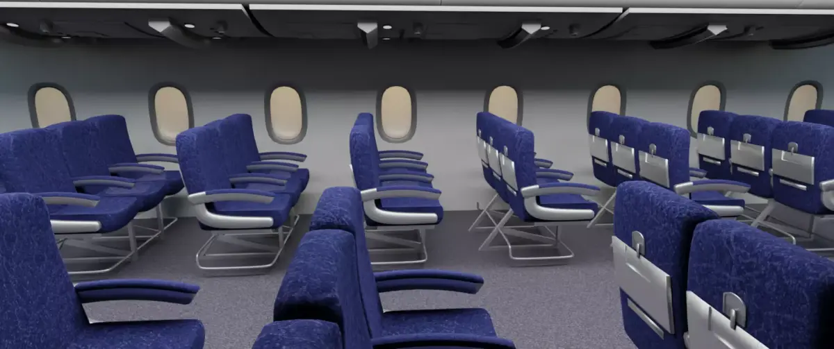 Airplane Cabin Low-poly 3D model purchase