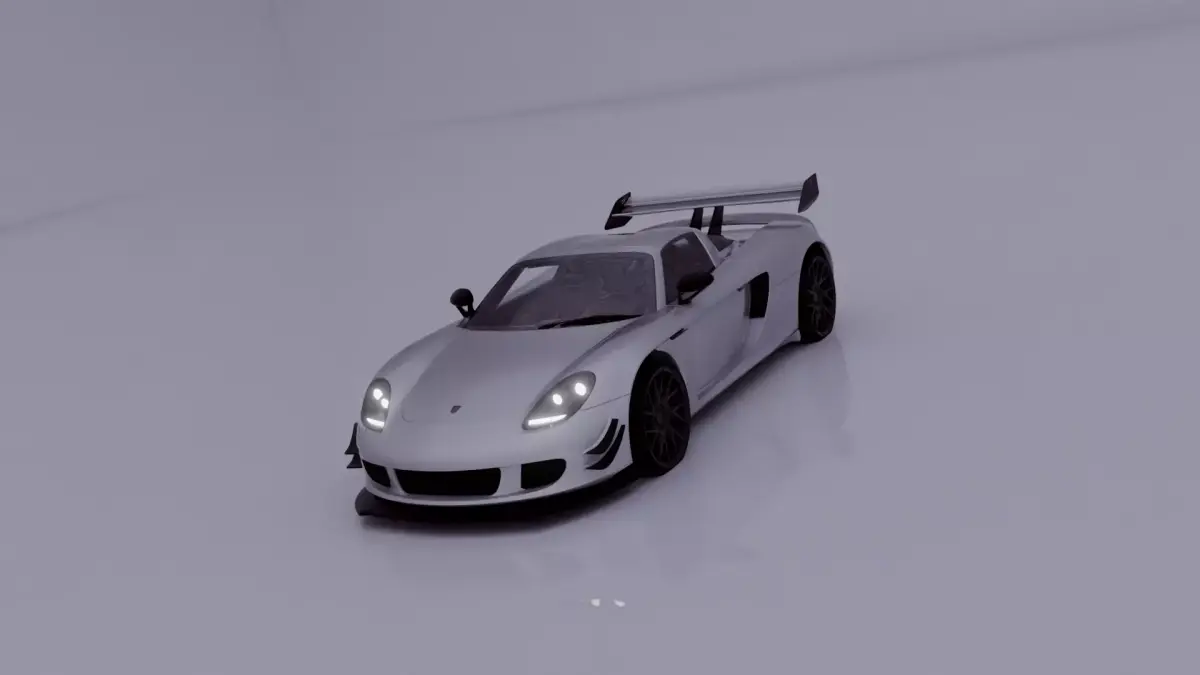 Porsche Carrera GT Fully Rigged 3D model