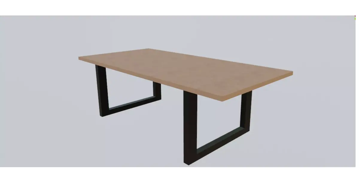 Simple Garden Table  3D model