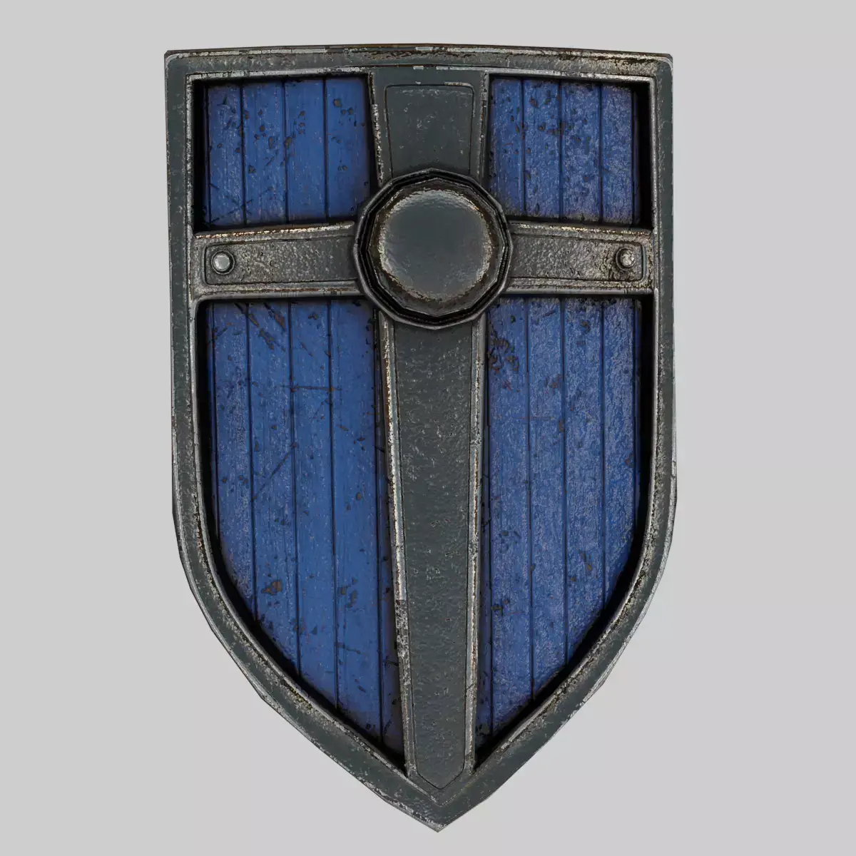 Stylized shield PBR Game ready Low-poly 3D model