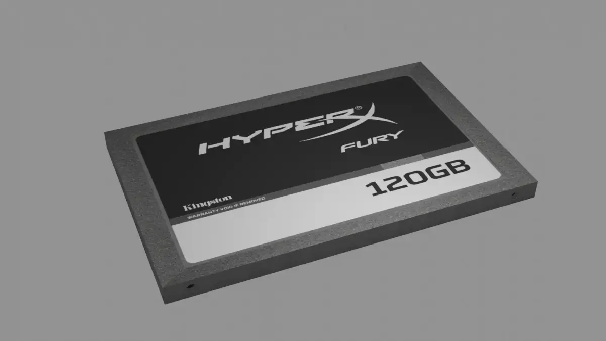 Kingston120GB hyperx fury ssd Free 3D model